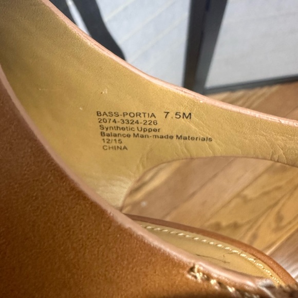 Bass Portia Block Heel Lace Up Sandals Size 7.5 - Picture 5 of 6